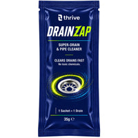 DRAINZAP Sachet 35g single-dose drain unblocker — front of pack