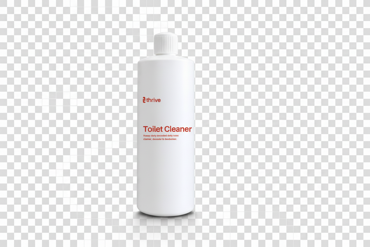 Toilet Cleaner bottle on transparent background