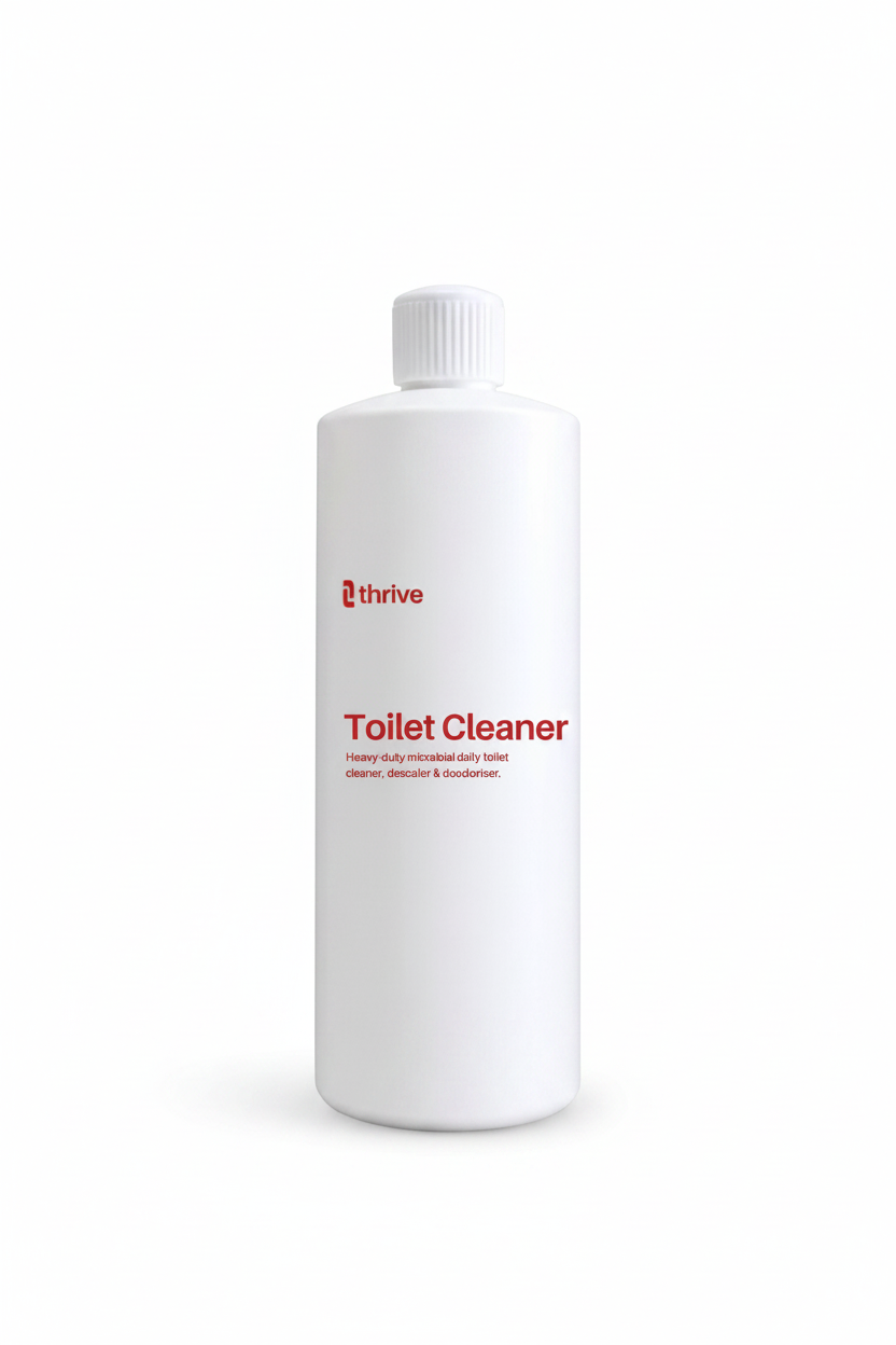 Toilet Cleaner bottle on white background