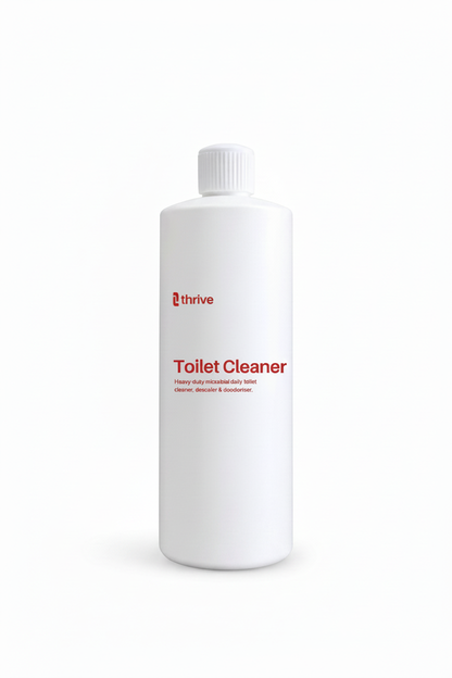 Toilet Cleaner bottle enlarged on white background